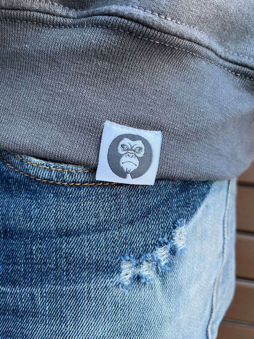 Gorilla Crewneck - Slate Grey