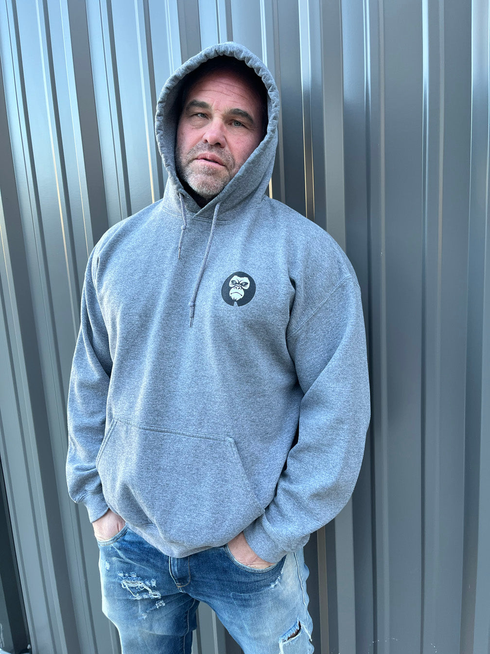 Gorilla Logo Hoodie - Grey