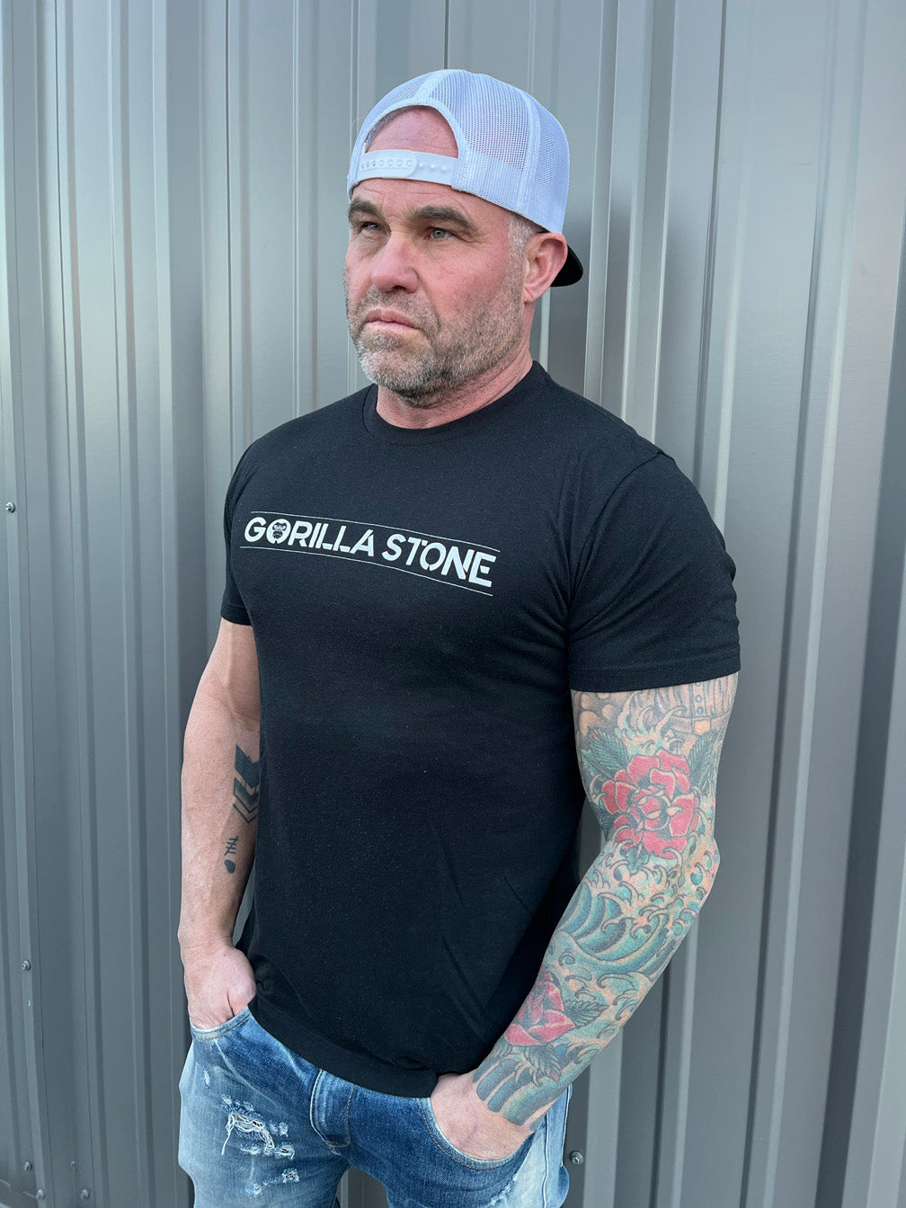 Gorilla Stone SS Tee – Black