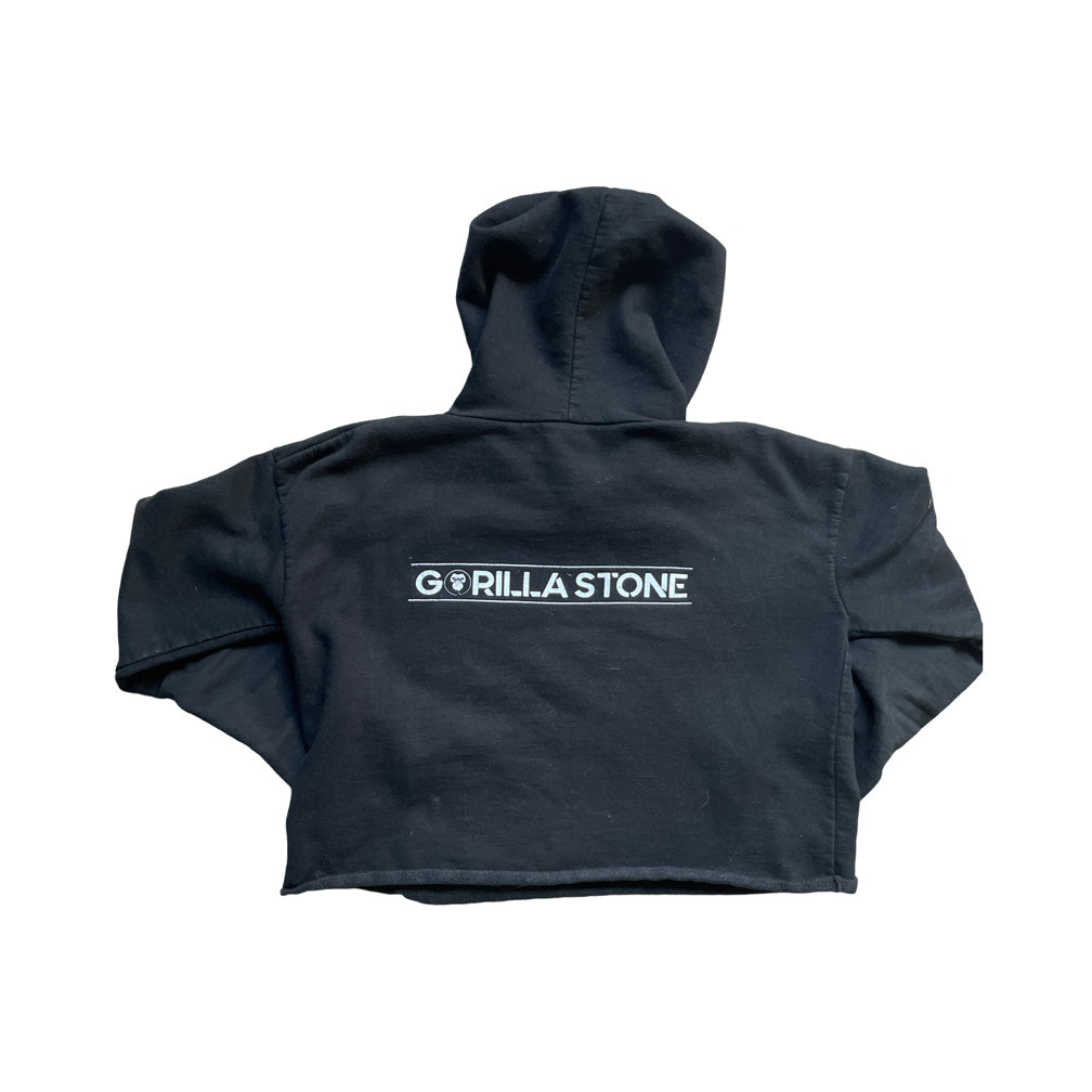 Gorilla Hoodie Sweat Crop Top