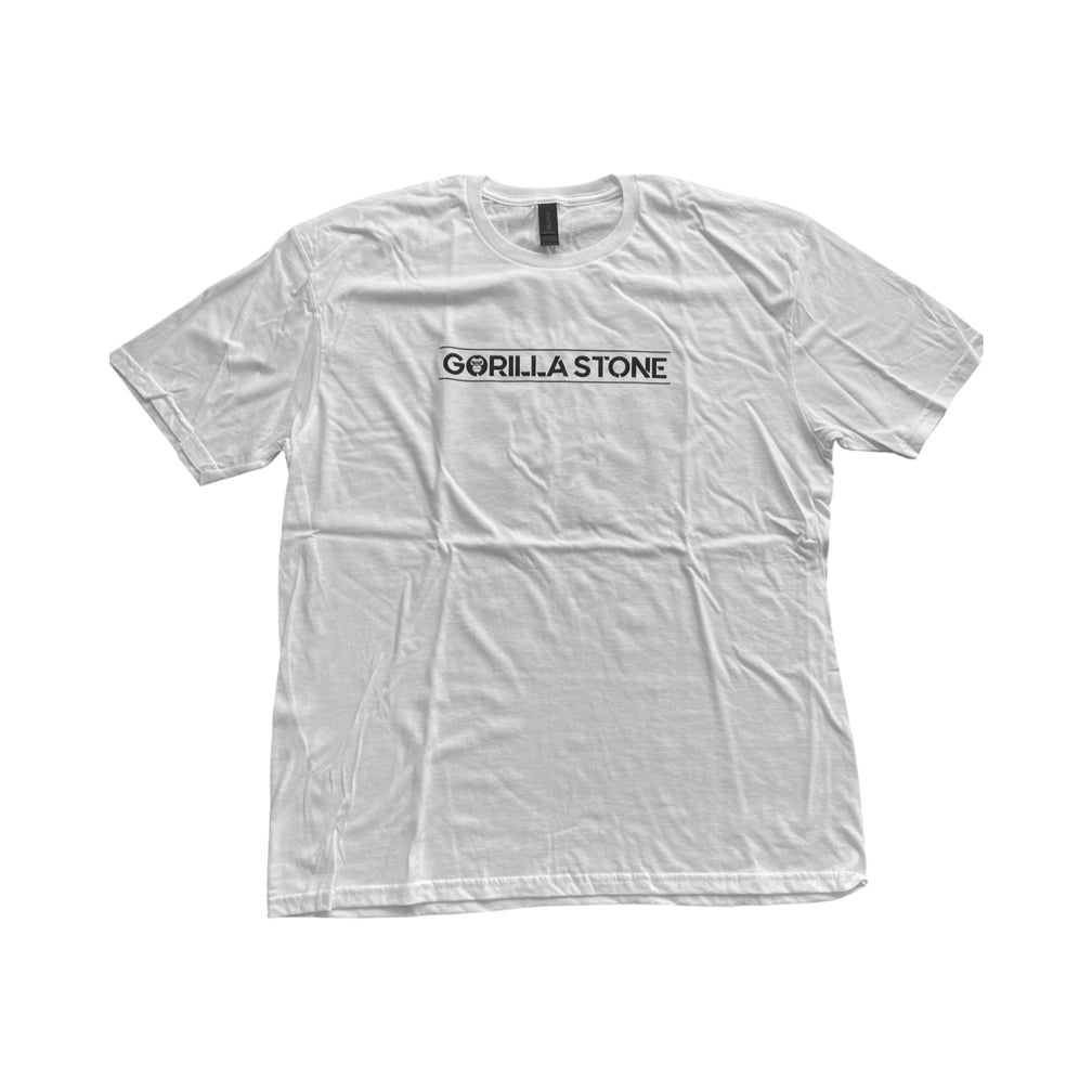 Gorilla Stone Logo SS Tee - White