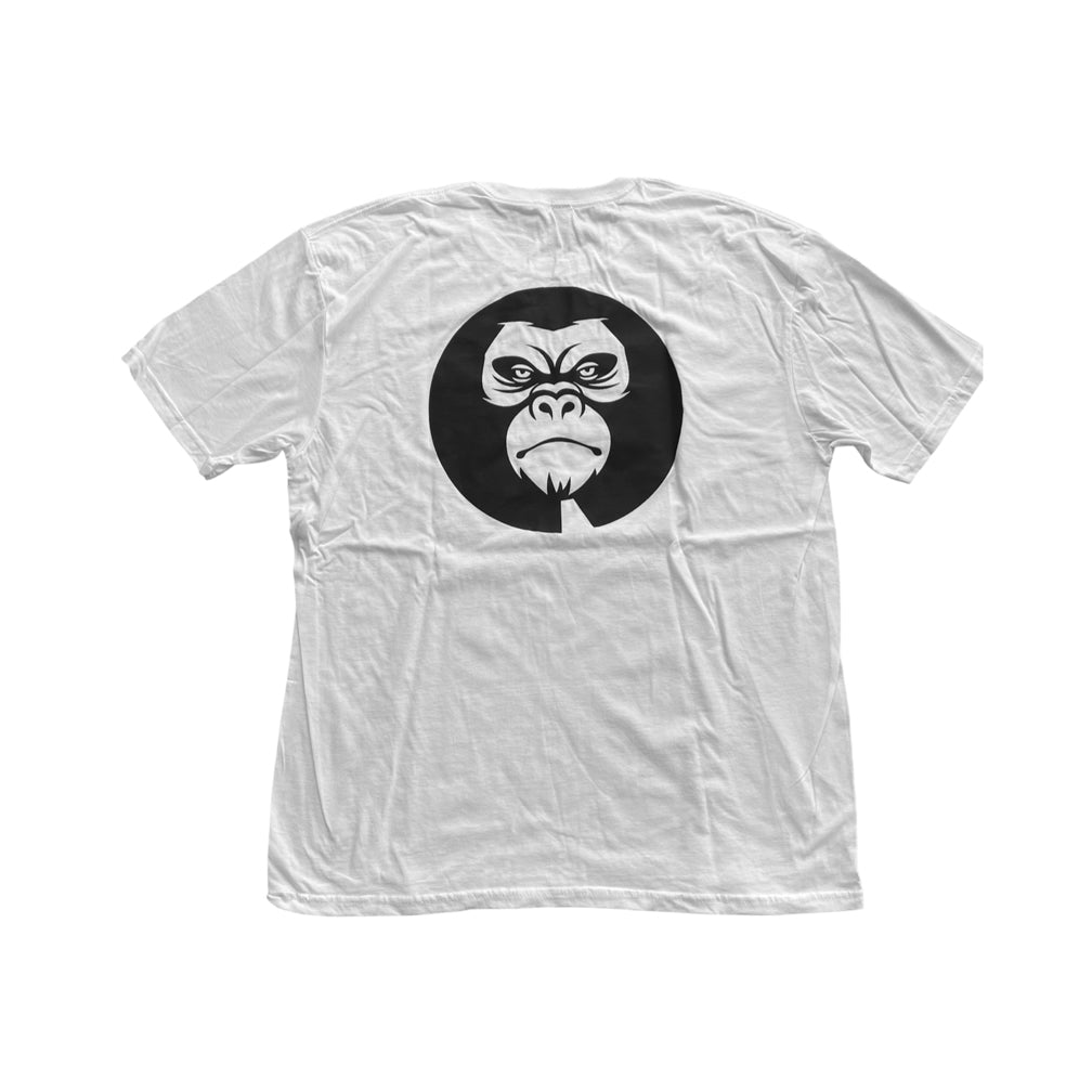 Gorilla Stone Logo SS Tee - White